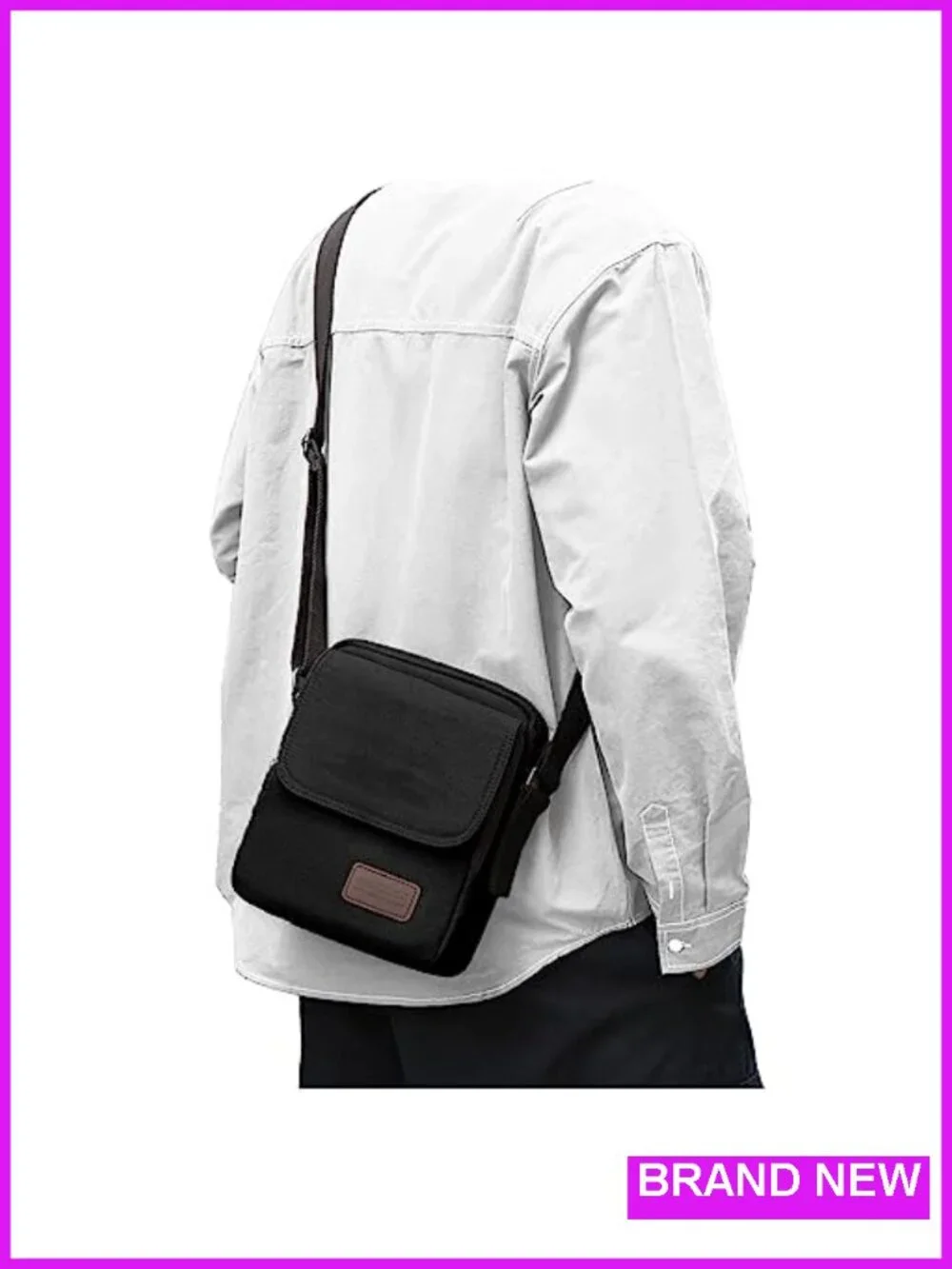 Vintage Canvas Messenger Bag Crossbody Sling for Men Women